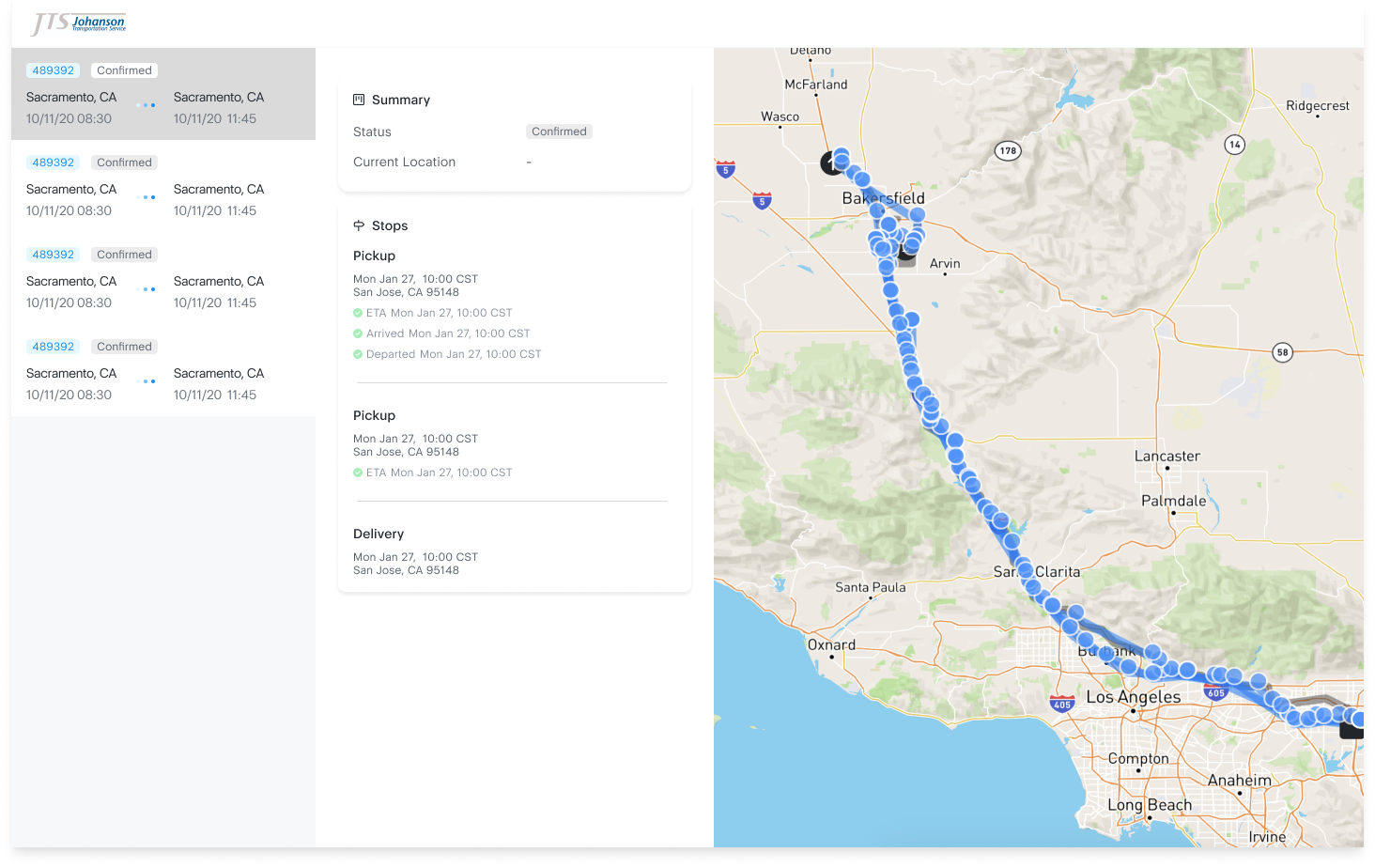 customer tracking portal