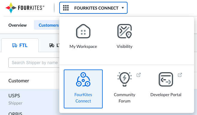 four kites connect menu